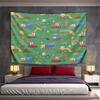 "Construction Vehicles Pattern" Pattern Wall Hanging Tapestry Decorative Tapestry Home Decor for Bedroom and Living Room