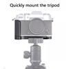 Universal Handgrip L Shape Grip Quick Release Plate Hot Shoe Cover Grip Tripod Mount Replacement for X-T50 Camera
