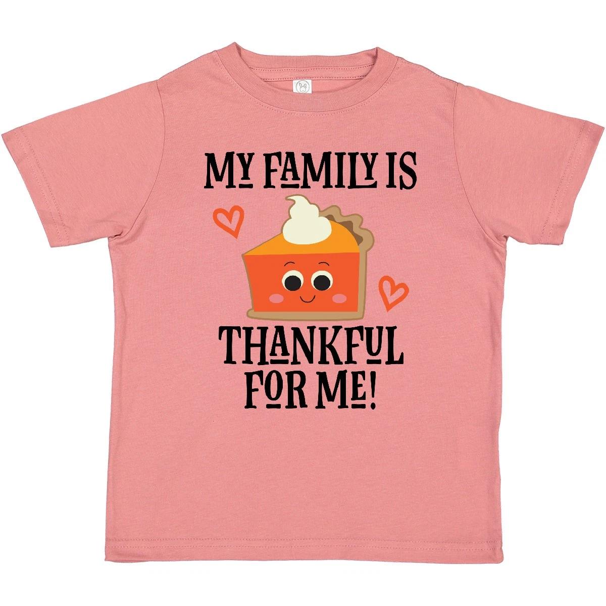 Inktastic Thanksgiving Outfit Thankful Family Toddler T-Shirt 1st Babys First 110