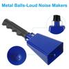 Cowbell with Handle Noise Maker Cheering Bells School Bells Hand Call Bells Handheld Cow Bells for Footballs Game Party