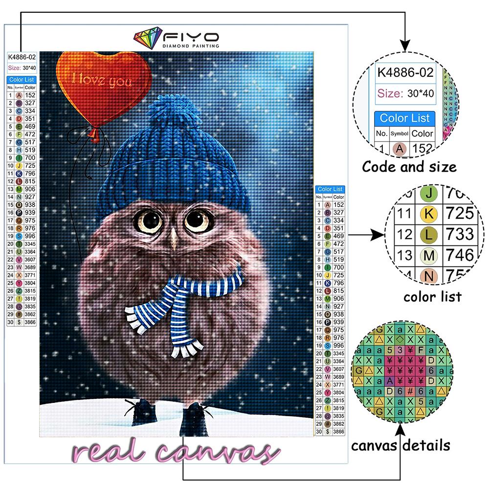 5D Diamantmalerei Voll Diamant Tier Eule Diamantmalerei Handgefertigt DIY Diamant Mosaik Malerei Heimdekoration