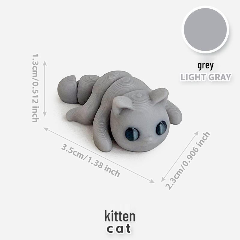 Colorful 3D Printed Small Animal Toys - Simulation Animal Models for Micro-Landscape Decoration