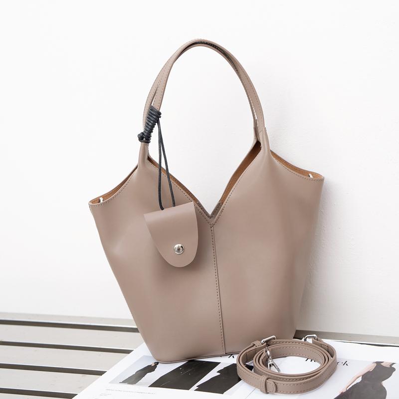 Women's Genuine Leather Large Capacity Tote Bag Handbag Luxurious Designer Style Ladies Fashiable Leisure Shopping Bags