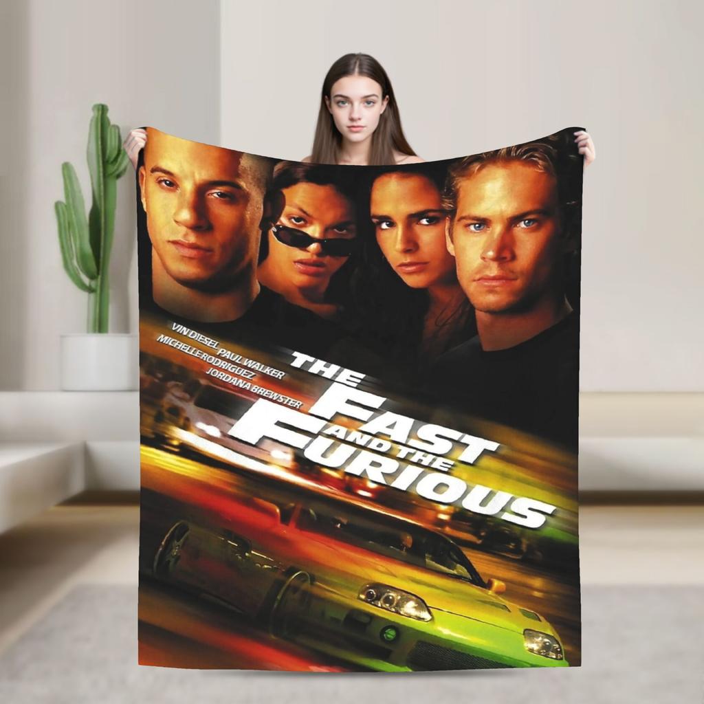 Fast and Furious Ride Or Die Blanket Coral Fleece Plush Decoration Breathable Warm Throw Blanket Sofa Office Plush Thin Quilt