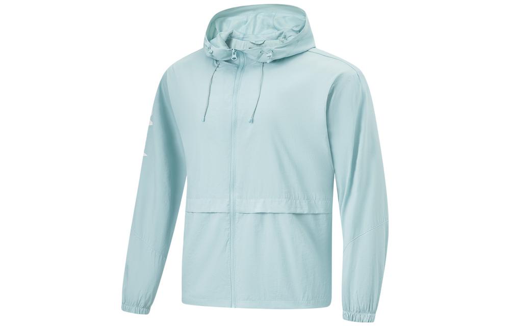 Li Ning Fitness Series Breathable And Waterproof Sun Protection Clothing Men s Milk Blue AFDU679-3 XL