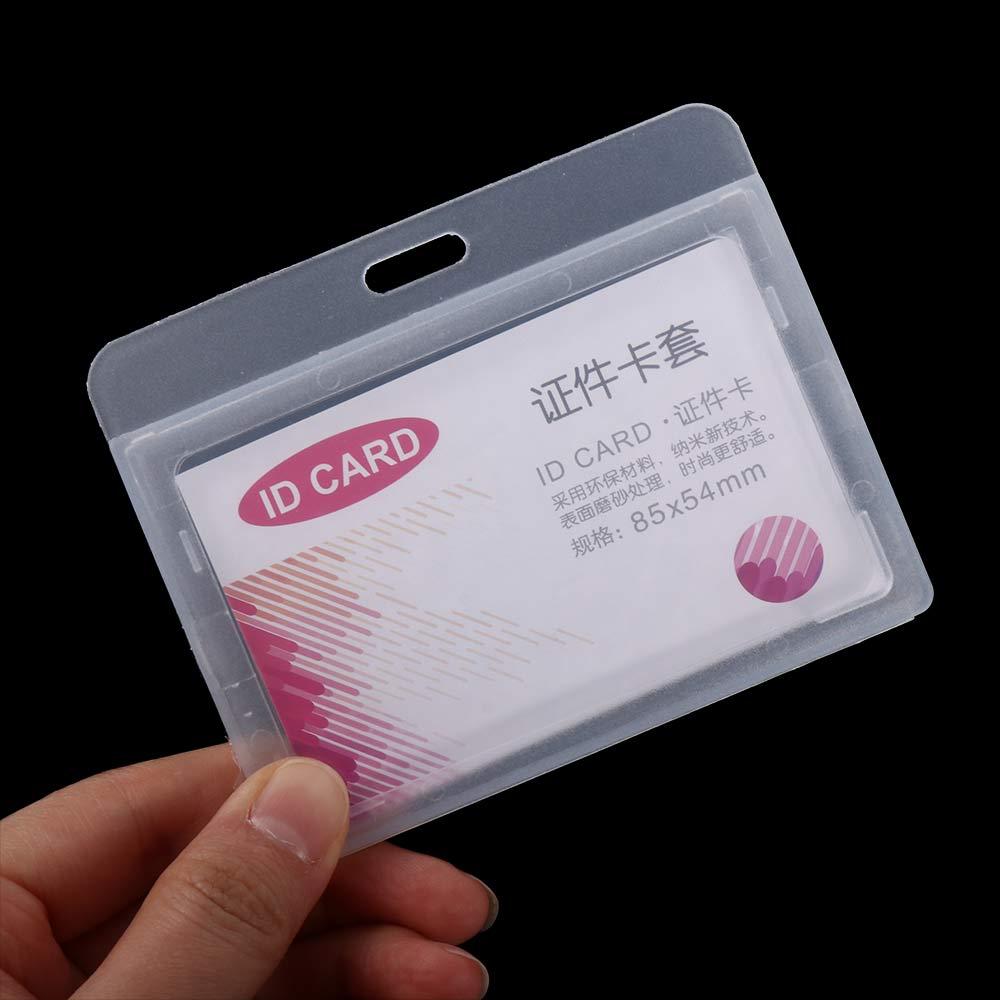 Plastic Card Sleeve Employee Bank Card Holder Badge Holder ID Card Holder Name Card Cover