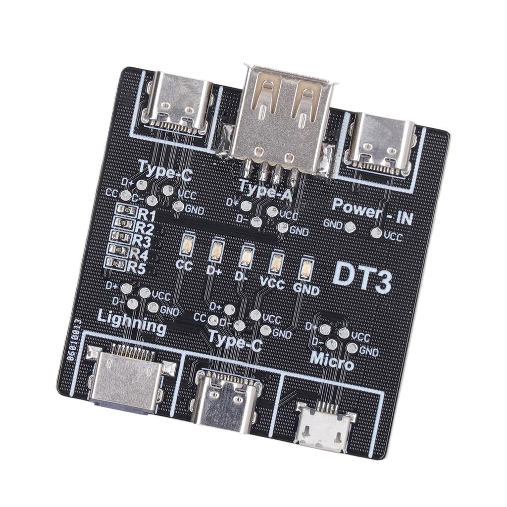 Datenkabel-Erkennungsplatine Empfindlich Genau Mehrfachschutz USB-Kabeltester für Typ C
