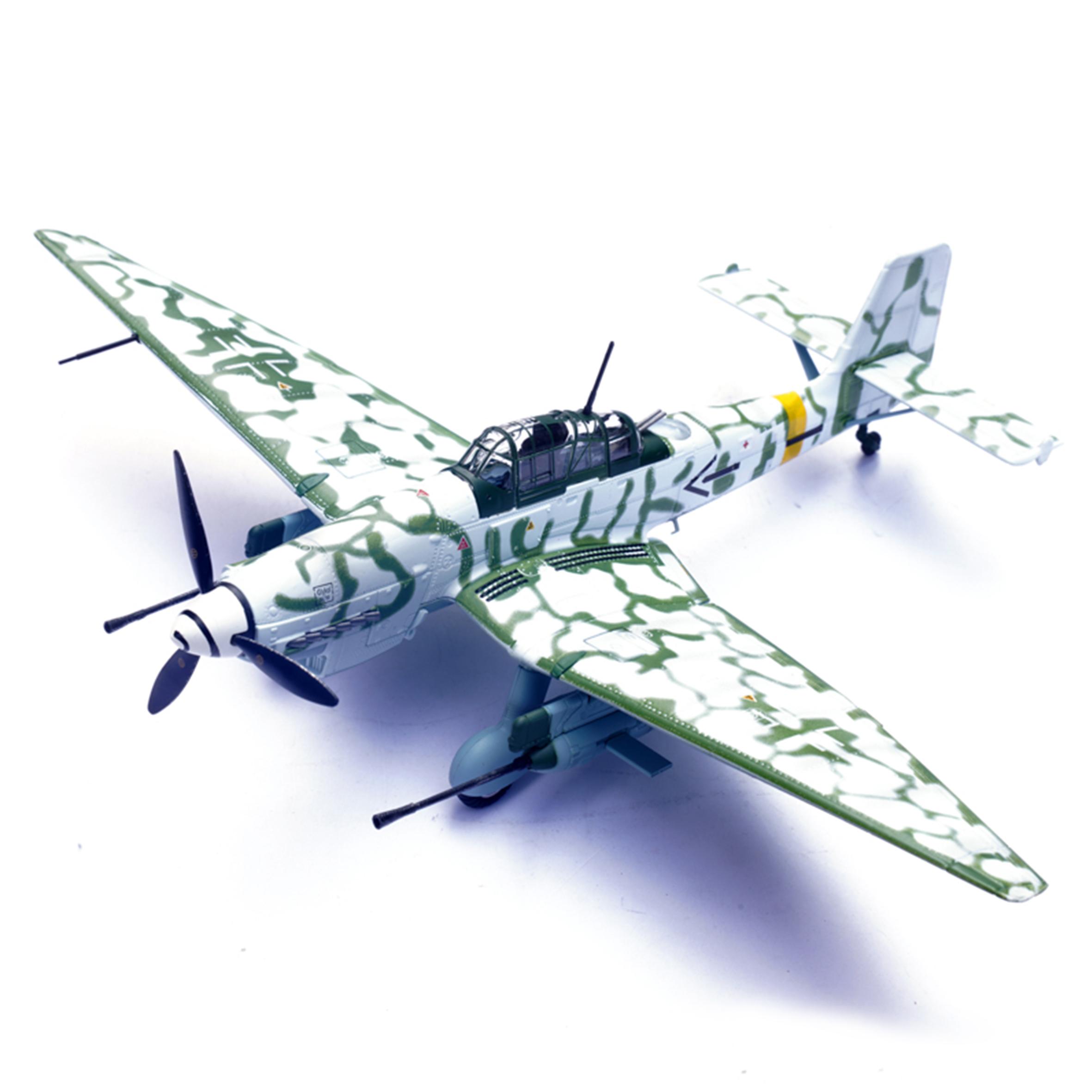 

1/72 L14647PA Немецкий истребитель JU-87G2 Модель Рудель 1945 Готовое изделие Коллекционная модель зелёный