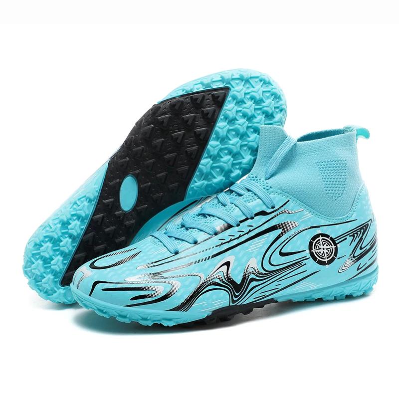 Men Soccer Cleats Outdoor Society Indoor Grass Training Non Slip TF/AG Football Field Boots Comfortable Football Shoes for Kids