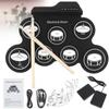 1 Box with Sound Effect Pattern Electronic Drum Set USB Folding Music Drums for Beginner Practice