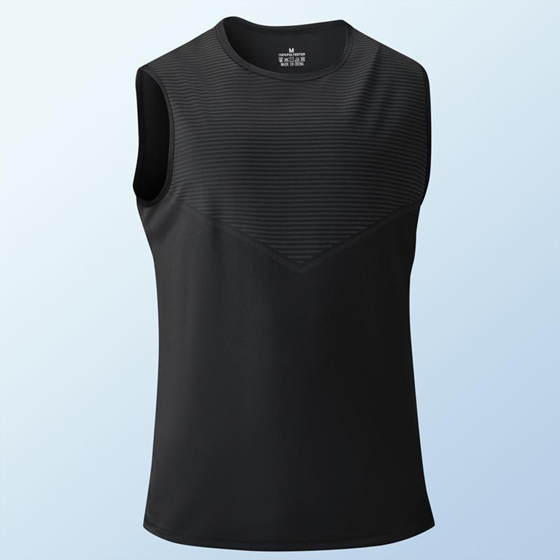 Gradient Gym Vest Men Outdoor Comprehensive Training Sleeveless T Shirts Men High Elasticity Sweat Absorbing Quick Dry Tank Tops