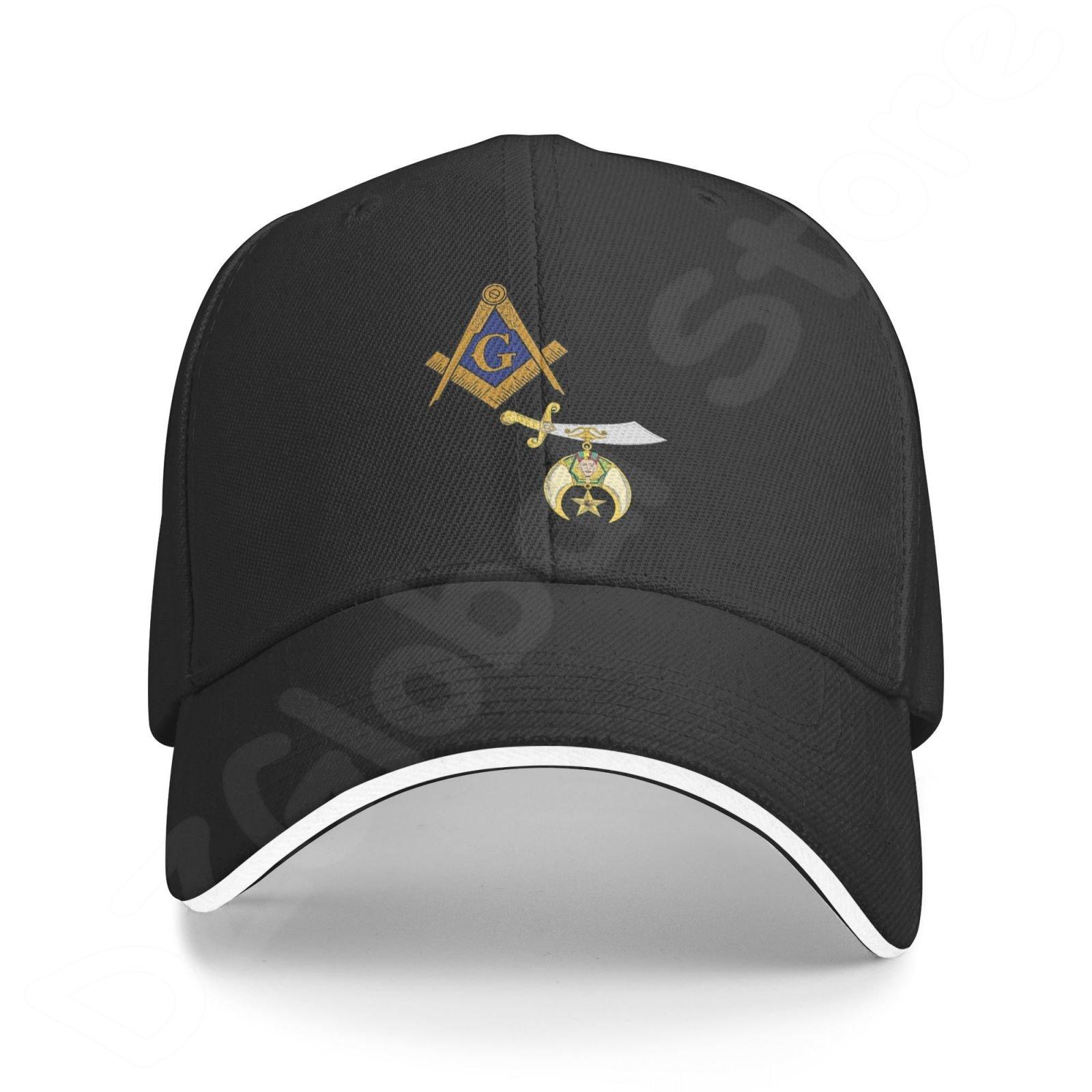 

Unisex Adjustable Masonic Shriner Split Baseball Caps Hip Hop Hat Trucker Hat Casquette Summer Casual Snapback Cap