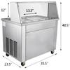 Macchina Commerciale per Gelato Arrotolato 1600W Attrezzatura Speciale per la Preparazione di Gelato Arrotolato