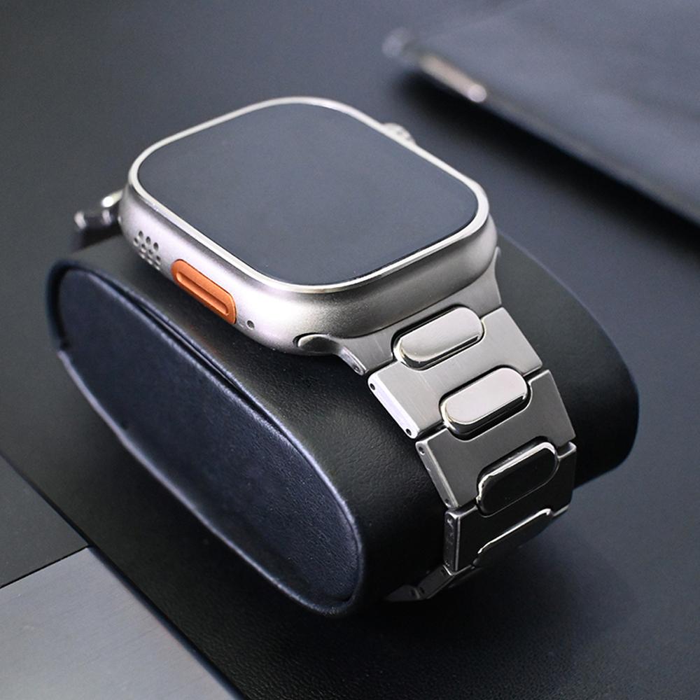 Titanium strap for Apple Watch Ultra 49mm 46 44mm 45mm ultra 2 band business bracelet for iWatch Series 10 9 8 7 se 6 5 4 correa