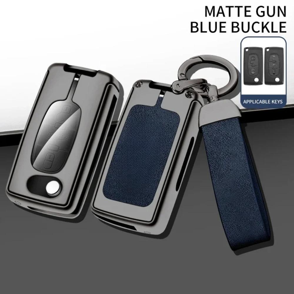 Car TPU Zinc Alloy Key Case Bag for Peugeot RCZ GT Line Coupe Car Key Chain Car Metal Key Shell Interior Decoration Accessories