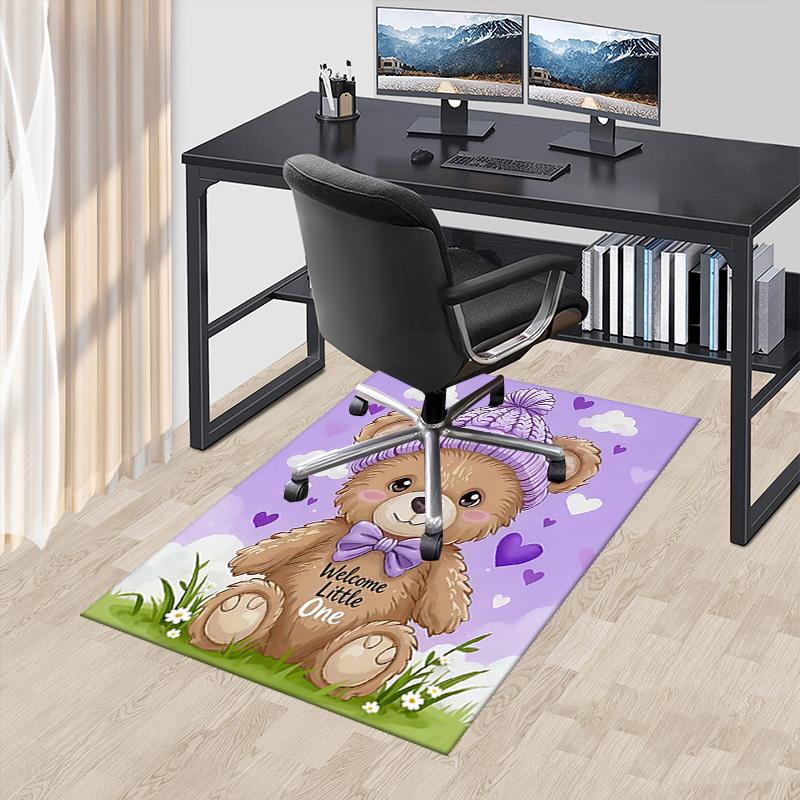 

1pc Welcome Little One Office Chair Mat Anime Cartoon Design, Non Slip Carpet for Home Decor, Suitable for All Seasons 60cm by 90cm