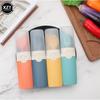 Portable Tableware Set Spoon Fork Knife Chopsticks With Carrying Box For Travel Picnic Camping Wheat Straw Cutlery Set