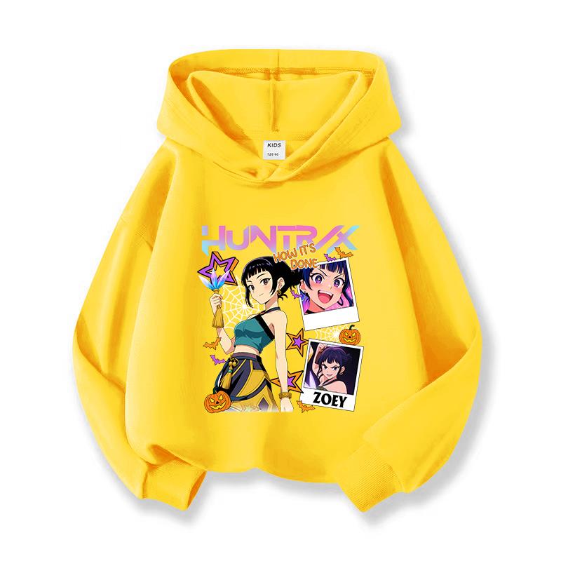 2025 KPop Demon Hunters Hoodie Fashion Sweatshirt Pullover Cute Long Sleeve Autumn Girls Cartoon Y2K Hoody Sportswear