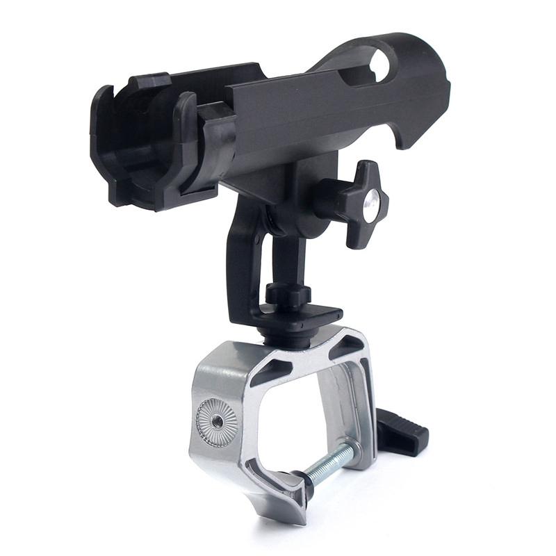 Rotatable 360 Degree Spinning Fishing Rod Fixed Holder Boat Fence Mount Kit Kayak Side Sea Fish Tackle Accessory Tools Black
