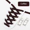 1 Paar Geen Strik Schoenveters voor Sneakers Kleur Elastische Schoenveters Plat Kinderen en Volwassenen Eenvoudig te Installeren Luie Schoenveters Casual