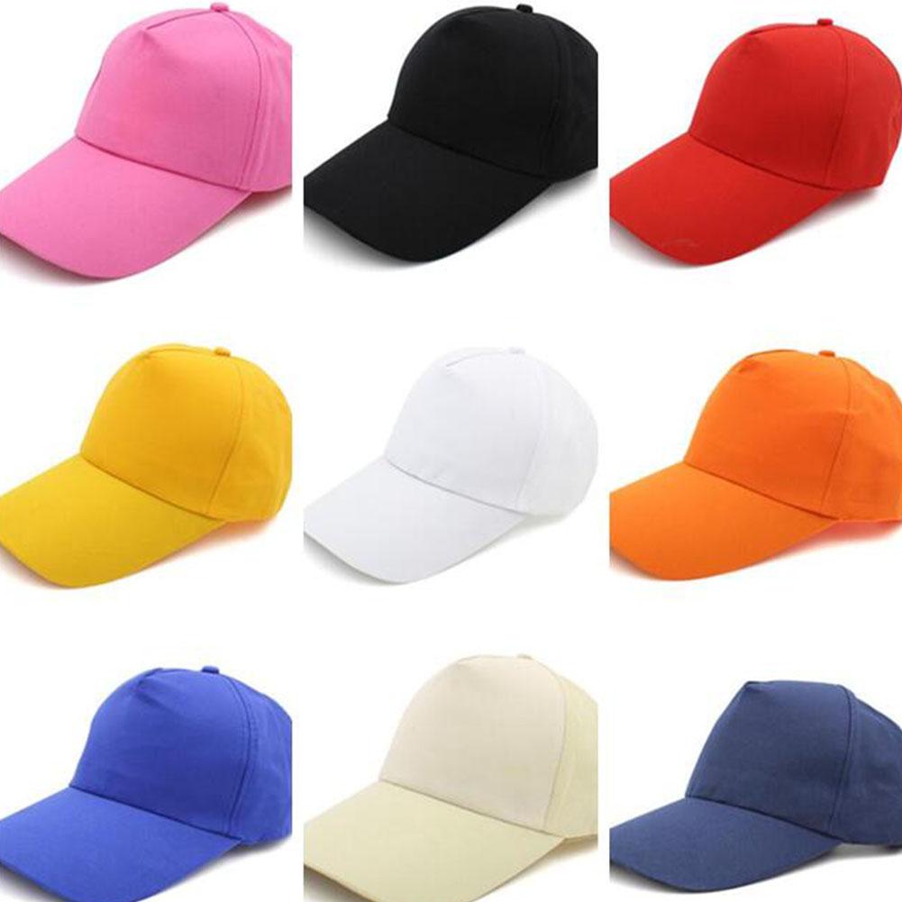 Men Women Winter Solid Color Baseball Cap Adjustable Sun Cap for Outdoor Use