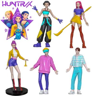 Kpop Demon Hunters Figure Cartoon Hunters Tiger Rumi/Mira/Zoey Action Figure PVC Desktop Decoration Model Doll Toy Kids Gift