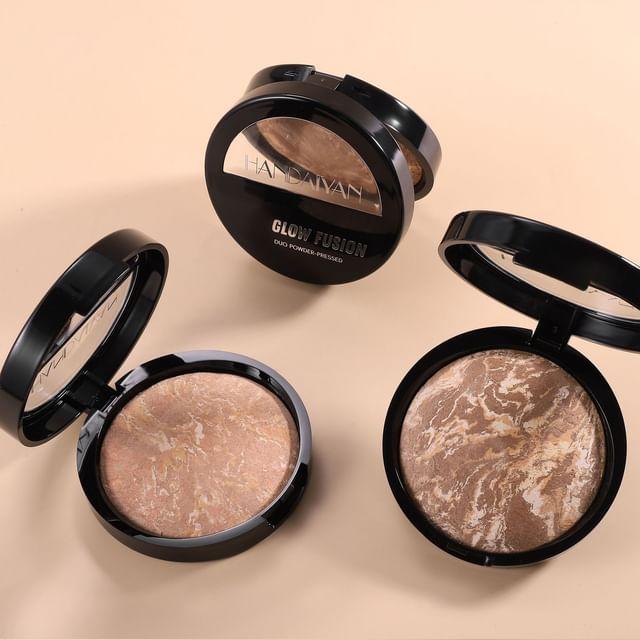 

HANDAIYAN - Glow Fusion Duo Concealer Pressed Powder - 7 Shades 06# Deep - 15g