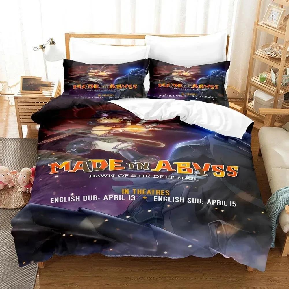 Anime Made In Abyss Bedding Set Boys Girls Twin Queen Size Duvet Cover Pillowcase Bed Boys Fashion Home Textileextile