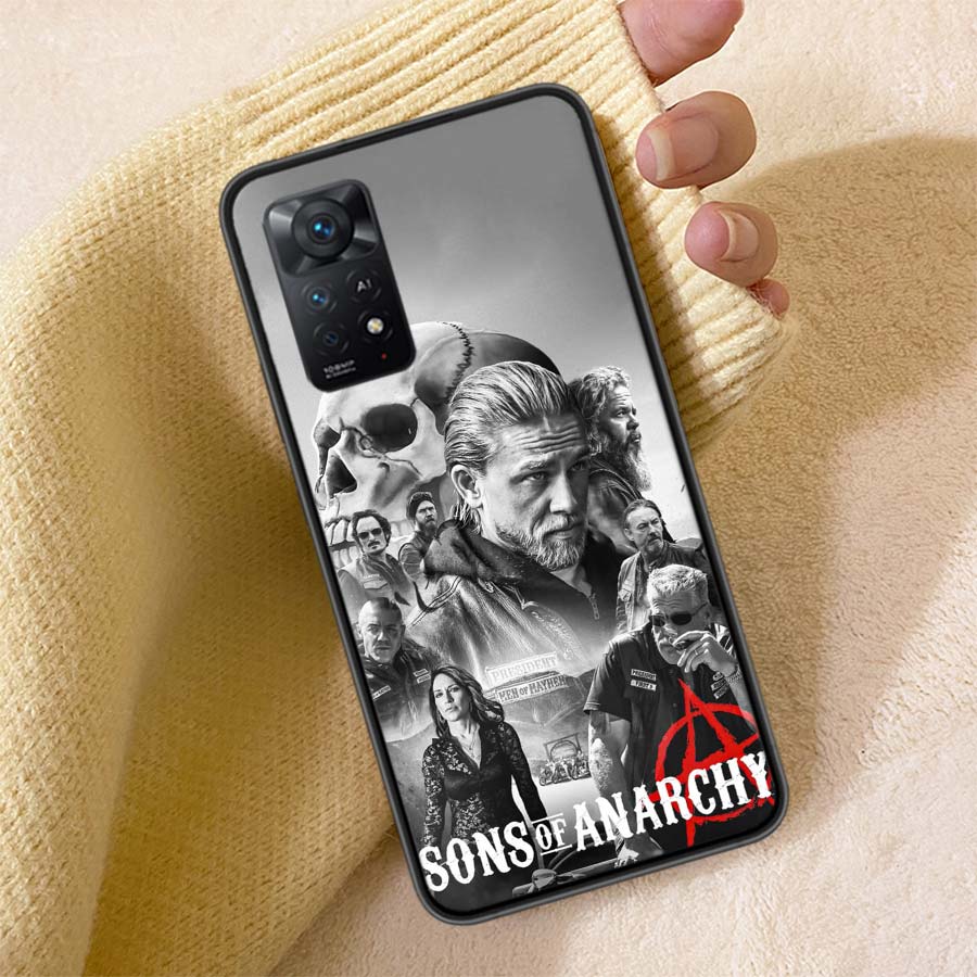 Sons of Anarchy Phone Case For Redmi 13C 14C Note 14 13 Pro Plus 5G 12 12C 10A 10C 10 9A 9C 9T 9 8 8A K70 Pro Cover TPU Shell Co