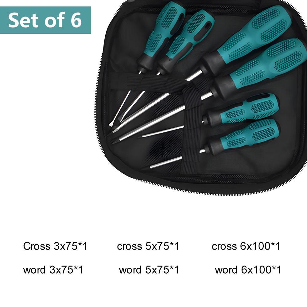 9Pcs /6pcs Screwdriver Set With Magnetic Household Multifunction Cross Straight Screwdriver Manual Screwdriver Set Repair Tool