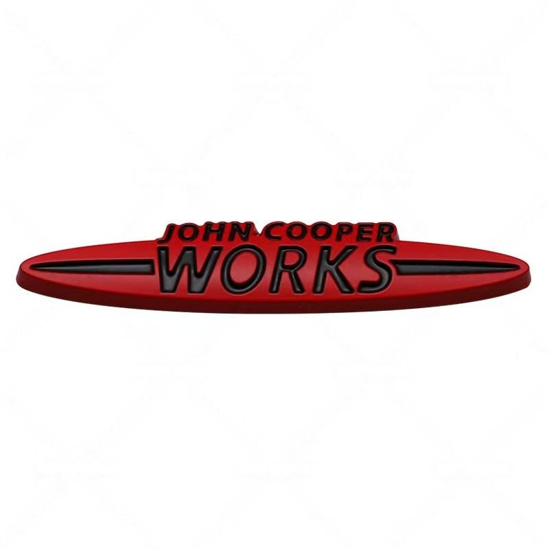Pegatinas Emblema de Metal JCW John Cooper Works Calcomanía para Guardabarros Lateral Trasero Maletero de Coche Pegatina