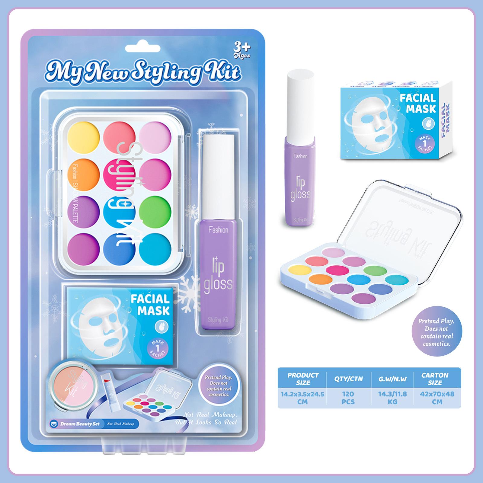 

Косметический набор для девочек, имитация макияжа, не размазывается, детский косплей, игрушки для ролевых игр