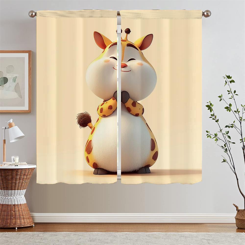 Prayer Cat Curtains Ready Curtains Cheap Things With Free Shipping for Home Curtain Living Room Decoration Curls Blackout Blind