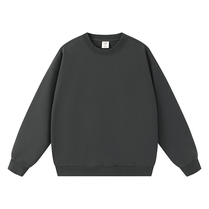 Unisex Trendiges Lockeres Oversize Sweatshirt mit Rundhalsausschnitt und Überschnittenen Schultern, Langärmlig