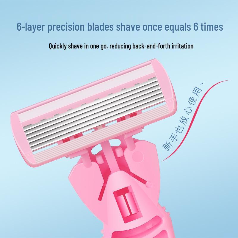 Women's Razor for Underarms, Hands, Legs & Pubic Hair Removal