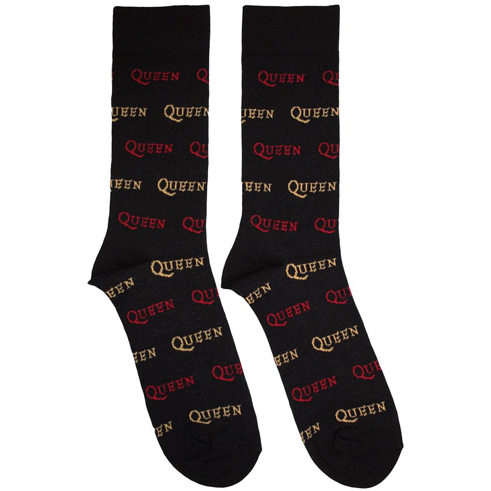 Queen Unisex-Erwachsene Socken mit wiederholtem Logo