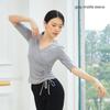 V-Collar Drawstring Finger Dance Yoga Clothing Modern Dance Classical Dance Body Training