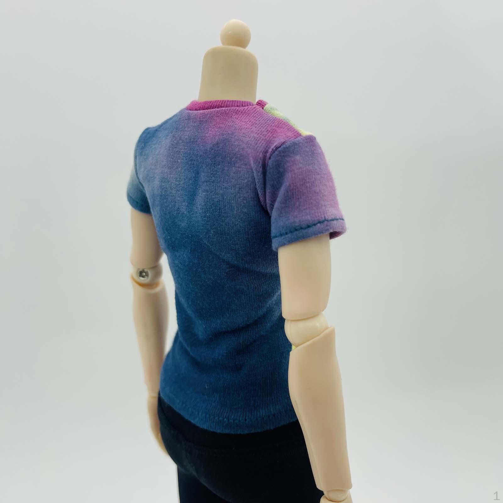 

1/6 Женские фигурки Футболка -костюм Украшения Удобная, Портативная, Миниатюрная Одежда, темно-зеленого