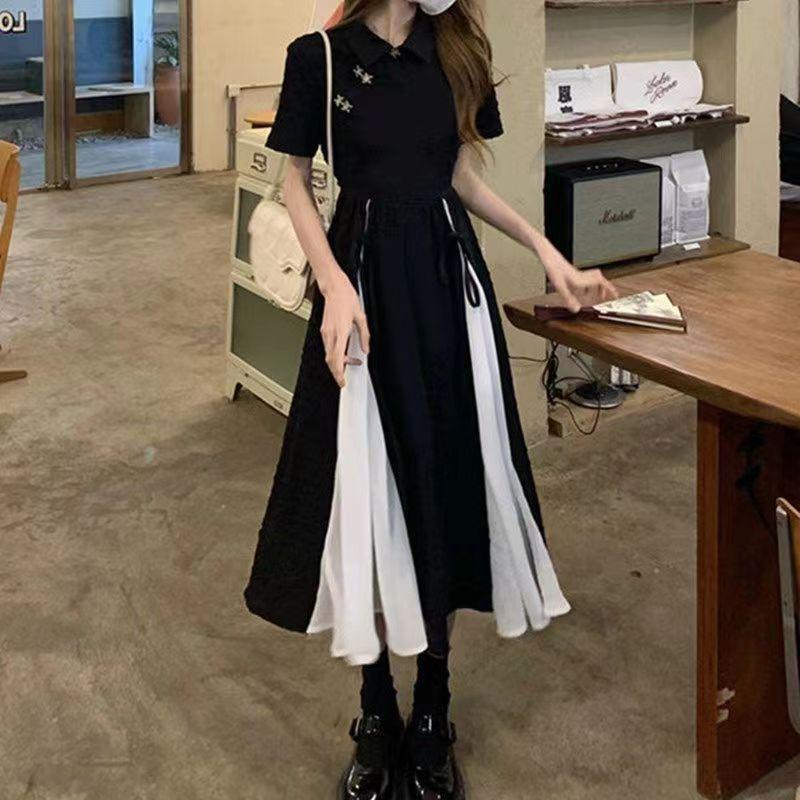 Sommer neu neu Chinesischer Stil verbesserter Cheongsam Rock große Größe sanfter nationaler Stil Teepause Design Hepburn kleines Schwarzes Kleid