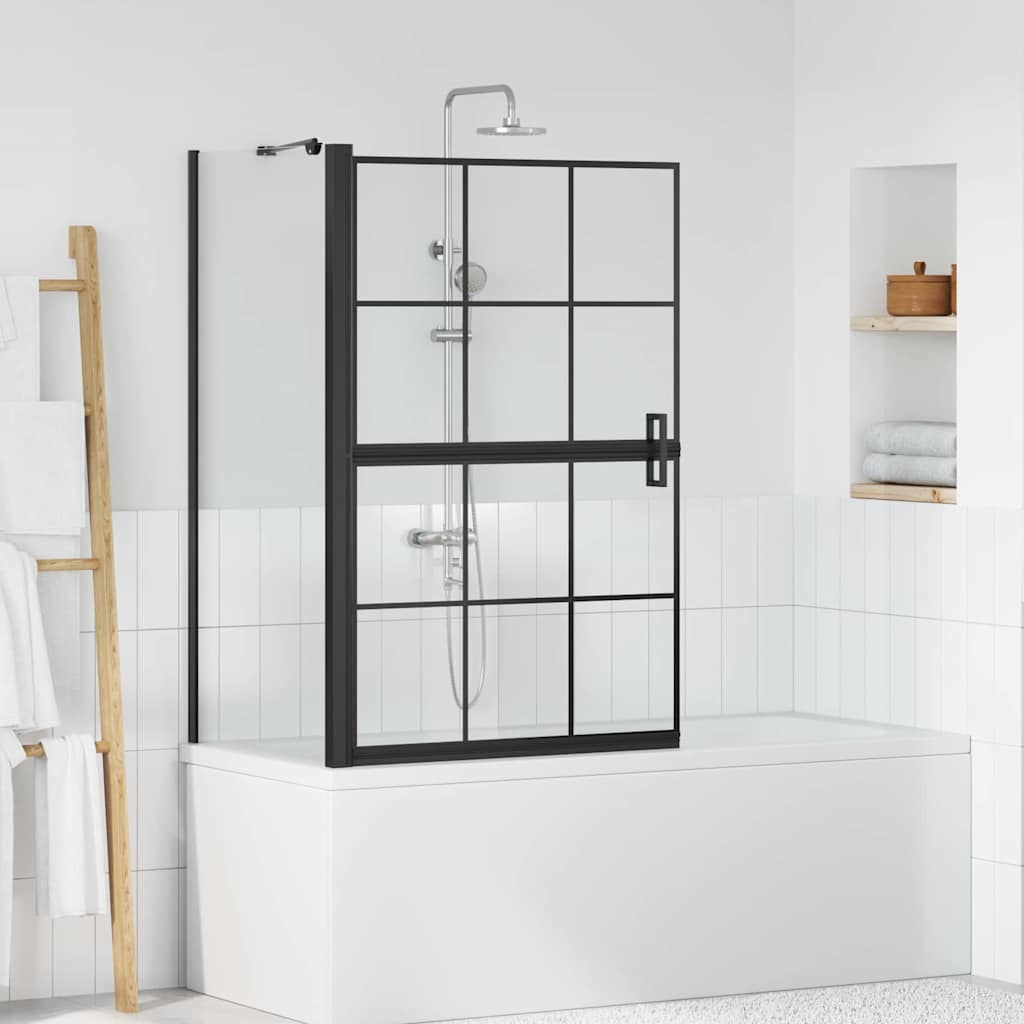 Schwarzer und Transparenter Duschwand 80 x 68 x 128 cm
