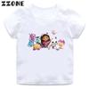 Girls Clothes Cute Gabbys Doll House Cartoon Kids Funny T-Shirts Baby Boys T Shirt Summer Short Sleeve Children Tops,ooo5456