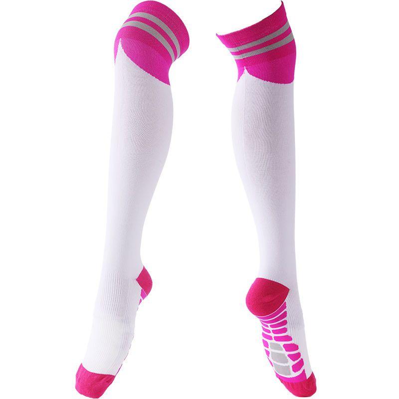 

Полосатые длинные носки для йоги женские выше колена, чулки выше колена для дам, девушек, теплые носки до колена, 1 пара One Size