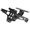 Motorcycle License Plate Bracket with LED Light Precise Shockproof Fit for 4in Base Road‑Legal Motorbike