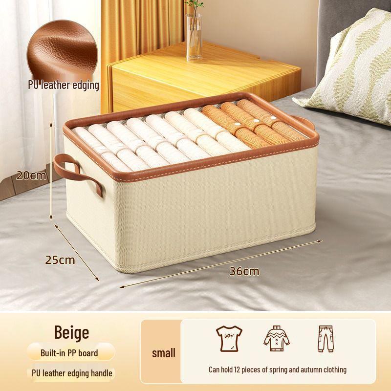Foldable Large-Capacity Wardrobe Storage Box with Drawer Organizer