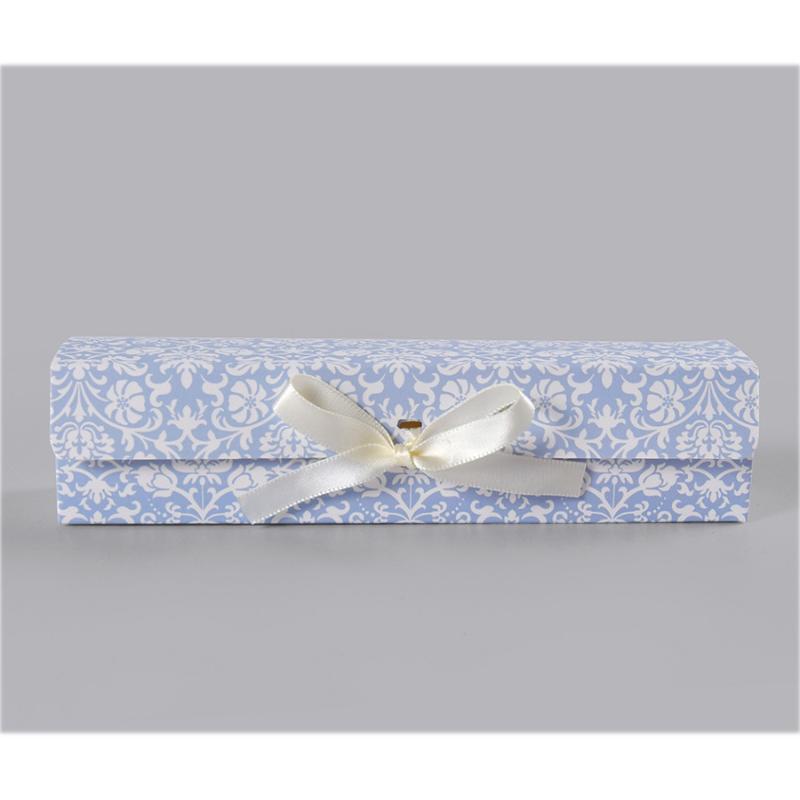 10Pcs Valentine'S Day Simple Long Butterfly Knot Chocolate Candy Paper Box Korean Style Single Grid Wedding Favor Box