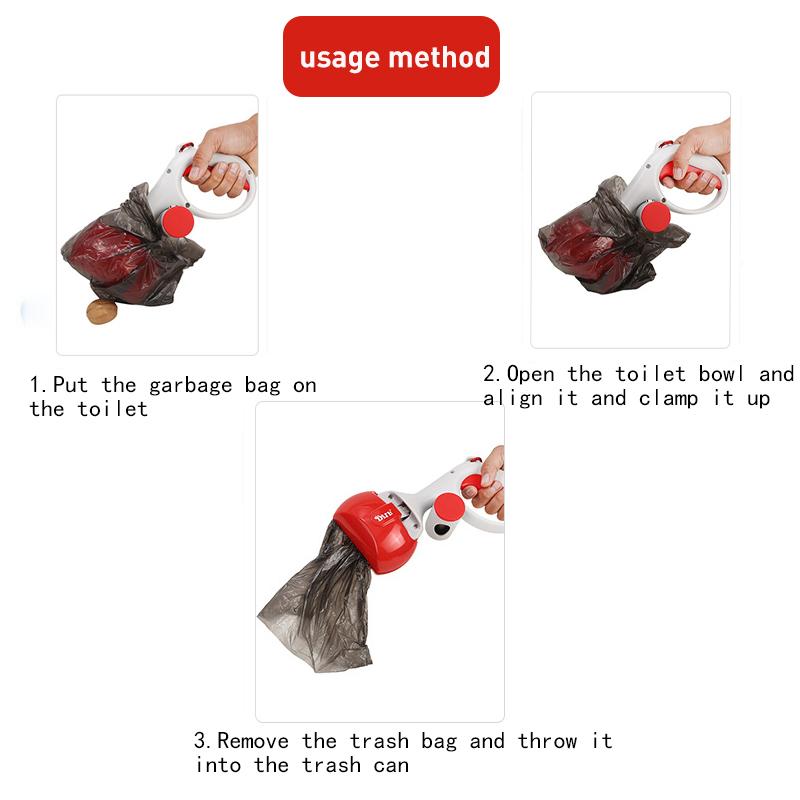 Haustier Hund Pooper Scooper Tragbare Outdoor Reiniger Müll Picker Poop Tasche Sammlung Praktische Reinigung Werkzeuge Hund Poop Collector