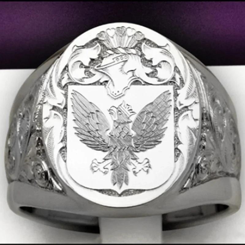 Anneaux Signets Sucrés Plaqués Or de Luxe avec Blason Gravé pour Hommes Femmes Hip Hop Fête de Danse Style Couronne Bijoux Cadeau