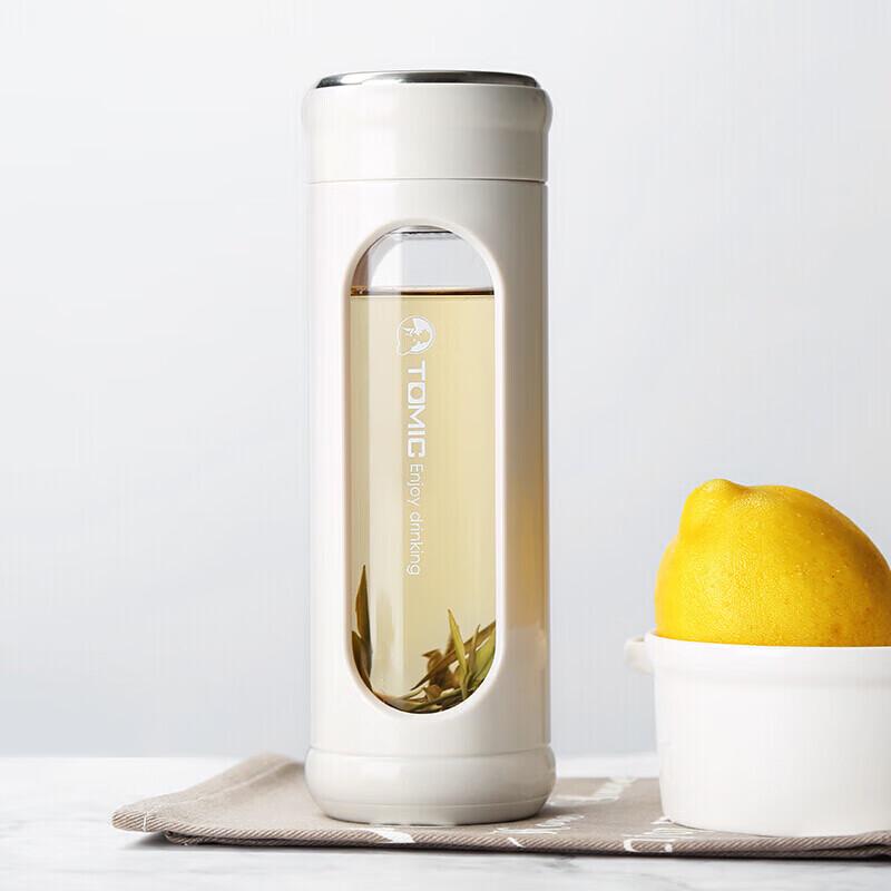 Temaco Heat-Resistant Glass Portable Water Bottle