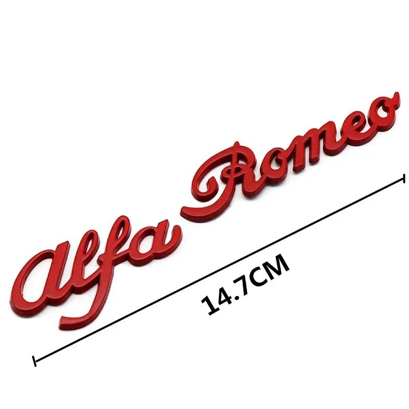 Auto Außenstyling 3D Aufkleber Auto Karosserie Emblem Zubehör Für Alfa Romeo 146 147 155 156 159 Stelvio Giulia Giulietta Mito GT zj6