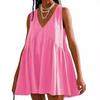 Casual Sports V-neck Loose Vest Dress